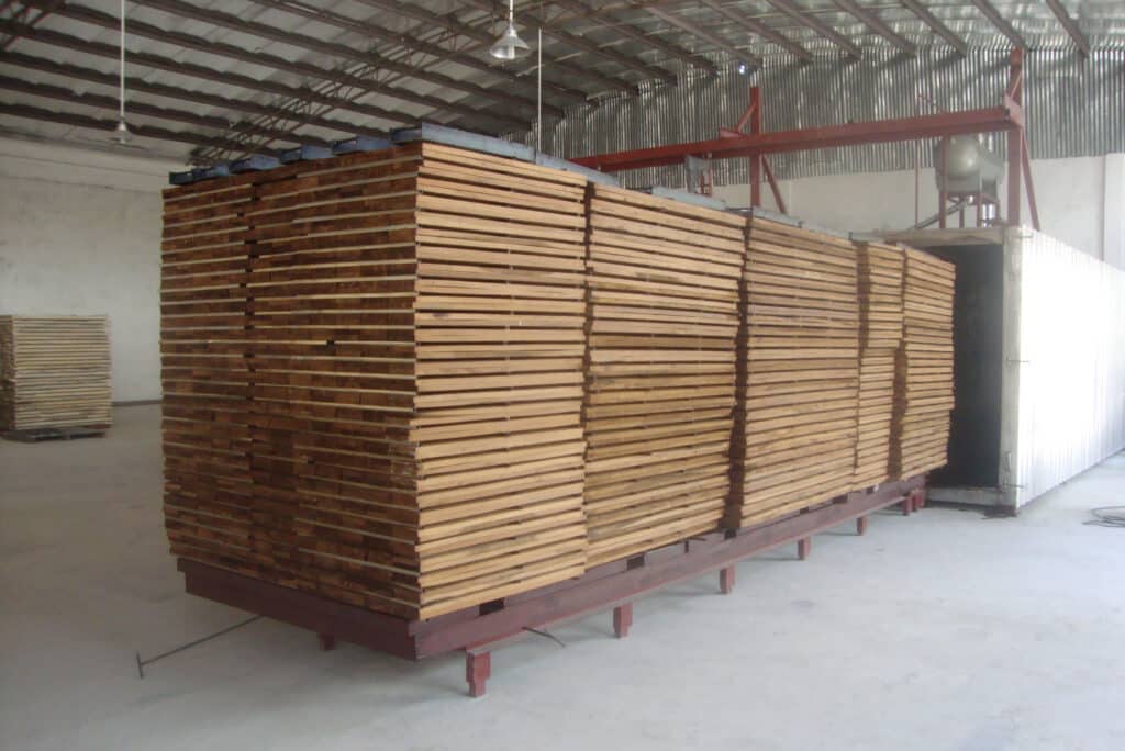 thermal modification kiln Floor Carbonization: 16 Thermal Modification Kilns lumber after treated Thermal Modification Kiln