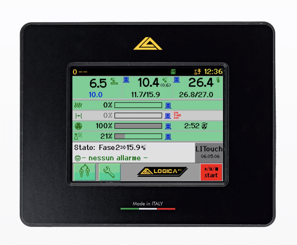 Italian Automatic Control System LiTOUCH for kiln dryer LiTOUCH Automatic Control System